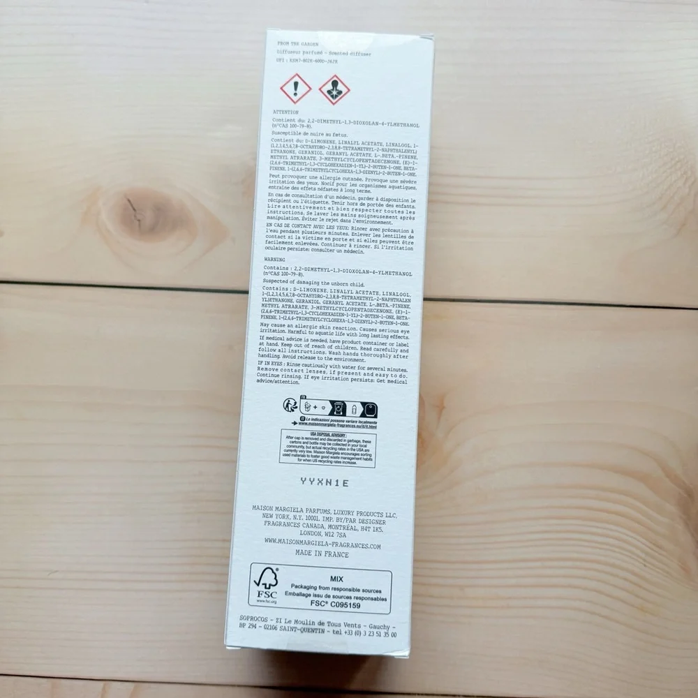New Maison Margiela From the Garden Diffuser 185ml